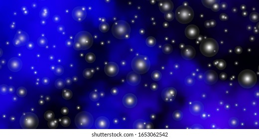 Dark Purple vector texture with beautiful stars. Blur decorative design in simple style with stars. Best design for your ad, poster, banner.