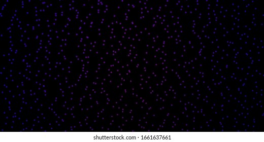 Dunkelviolette Vektorillustration Textur mit schönen Sternen. Farbige Illustration mit abstrakten Farbverlauf-Sternen. Muster für Webseiten, Landing-Seiten.