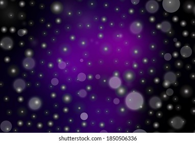 Dark Purple vector texture in birthday style. Abstract gradient illustration with colorful Christmas things. Pattern for booklets, leaflets of education.