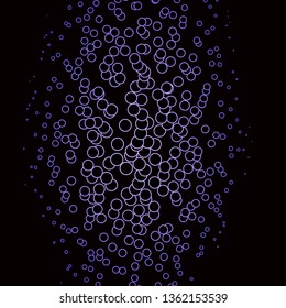 Dark Purple vector texture with circles. Modern abstract illustration with colorful circle shapes. Pattern for websites, landing pages.