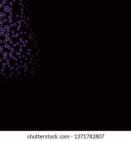 Dark Purple vector texture with circles. Illustration with set of shining colorful abstract spheres. New template for your brand book.