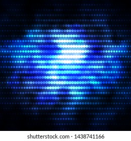 Dark Purple vector texture with circles. Abstract decorative design in gradient style with bubbles. Pattern for booklets, leaflets.