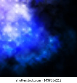 Dark Purple vector texture with circles. Abstract illustration with colorful spots in nature style. Pattern for business ads.