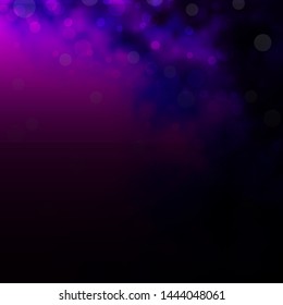 Dark Purple vector texture with circles. Abstract colorful disks on simple gradient background. Design for posters, banners.