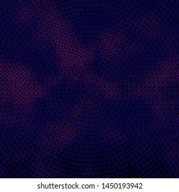 Dark Purple vector texture with circles. Abstract decorative design in gradient style with bubbles. Pattern for websites, landing pages.