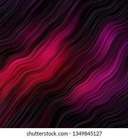 Dark Purple vector texture with circular arc. Colorful illustration, which consists of curves. Design for your business promotion.