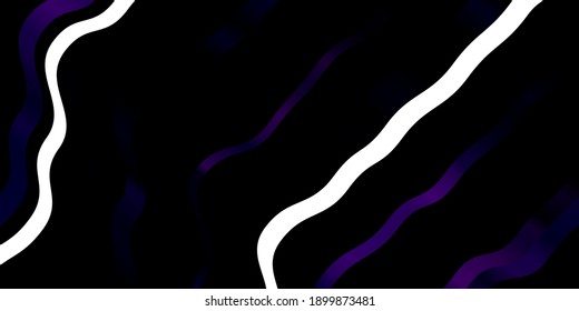 Dark Purple vector texture with circular arc. Illustration in abstract style with gradient curved.  Best design for your posters, banners.