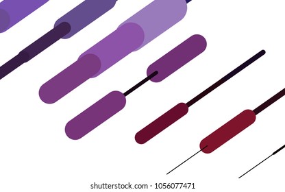 Dark Purple vector texture with colored capsules. Decorative shining illustration with lines on abstract template. The pattern can be used for websites.