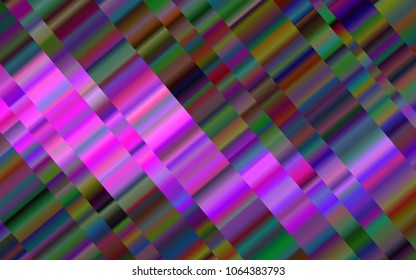 Dark Purple vector texture with colored lines. Glitter abstract illustration with colored sticks. The pattern can be used for busines ad, booklets, leaflets