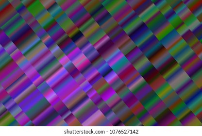 Dark Purple vector texture with colored lines. Modern geometrical abstract illustration with staves. Smart design for your business advert.