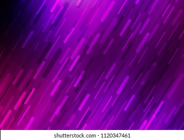 Dark Purple vector texture with colored lines. Lines on blurred abstract background with gradient. The pattern can be used for busines ad, booklets, leaflets