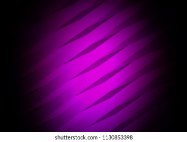 Dark Purple vector texture with colored lines. Lines on blurred abstract background with gradient. The template can be used as a background.