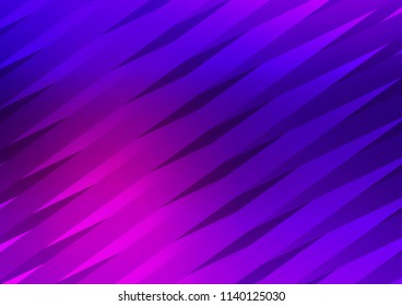 Dark Purple vector texture with colored lines. Decorative shining illustration with lines on abstract template. Smart design for your business advert.