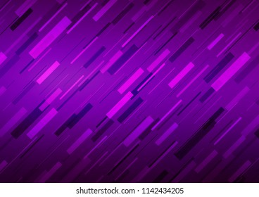 Dark Purple vector texture with colored lines. Decorative shining illustration with lines on abstract template. Best design for your ad, poster, banner.