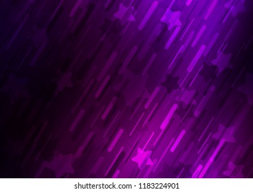 Dark Purple vector texture with colored lines. Modern geometrical abstract illustration with staves. The pattern can be used for busines ad, booklets, leaflets
