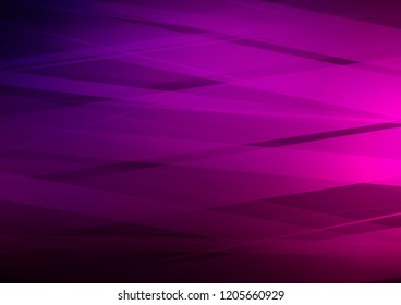 Dark Purple vector texture with colored lines. Decorative shining illustration with lines on abstract template. The pattern can be used as ads, poster, banner for commercial.