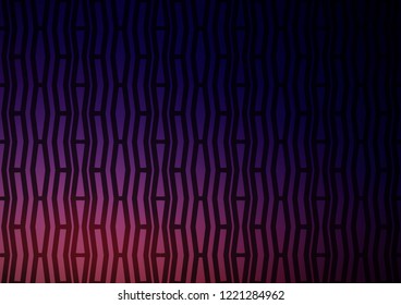 Dark Purple vector texture with colored lines. Decorative shining illustration with lines on abstract template. The pattern can be used for busines ad, booklets, leaflets