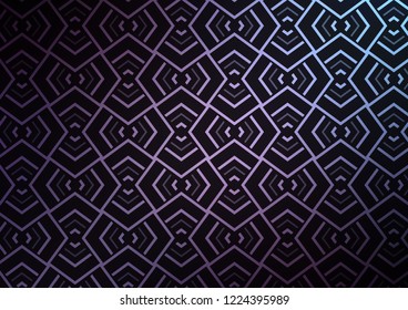 Dark Purple vector texture with colored lines. Modern geometrical abstract illustration with staves. Pattern for business booklets, leaflets.