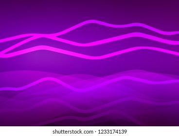 Dark Purple vector texture with colored lines. Shining colored illustration with narrow lines. Best design for your ad, poster, banner.
