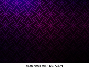 Dark Purple vector texture with colored lines. Glitter abstract illustration with colored sticks. Pattern for ads, posters, banners.