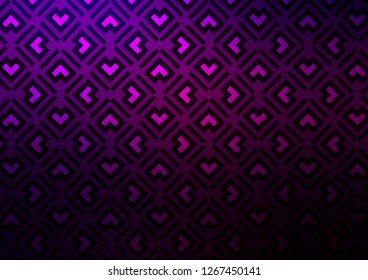 Dark Purple vector texture with colored lines. Lines on blurred abstract background with gradient. Pattern for websites, landing pages.