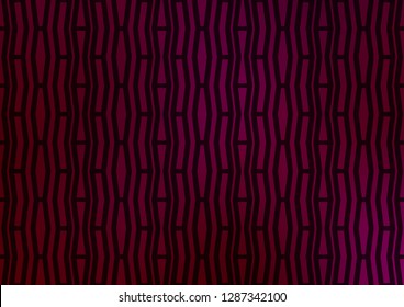 Dark Purple vector texture with colored lines. Modern geometrical abstract illustration with staves. Smart design for your business advert.