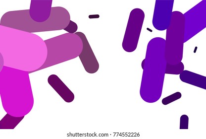 Dark Purple vector texture with colored capsules. Blurred decorative design in simple style with lines. The template can be used as a background.