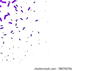 Dark Purple vector texture with colored capsules. Modern geometrical abstract illustration with staves. The template can be used as a background.