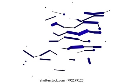 Dark Purple vector texture with colored capsules. Glitter abstract illustration with colored sticks. The template can be used as a background.