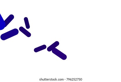 Dark Purple vector texture with colored capsules. Shining colored illustration with rounded stripes. The pattern can be used for medical ad, booklets, leaflets