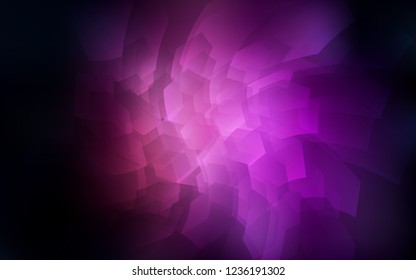 Dark Purple vector texture with colorful hexagons. Design in abstract style with hexagons. Beautiful design for your business advert.
