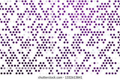 Dark Purple vector texture with colorful hexagons. Colorful hexagons on white backdrop. New template for your brand book.