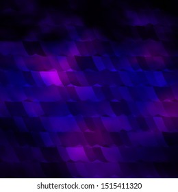 Dark Purple vector texture with colorful hexagons. Illustration with set of colorful hexagons. Pattern for texture of wallpapers.