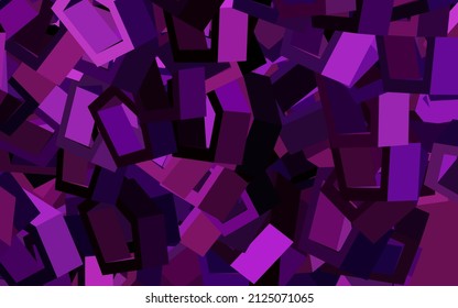 Dunkelviolette Vektorstruktur mit bunten Hexagons. unscharfer Hintergrund mit bunten Hexagons. Neue Vorlage für Ihr Markenbuch.