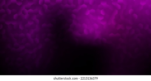 Dark purple vector texture with colorful hexagons. Simple illustration with colorful gradient hexagons. Your brand book cover.