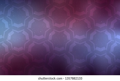 Dark Purple vector texture with curved lines. Glitter abstract illustration with wry lines. A completely new template for your design.