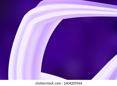 Dark Purple vector texture with curved lines. Shining colorful illustration in simple style. Pattern for your business design.