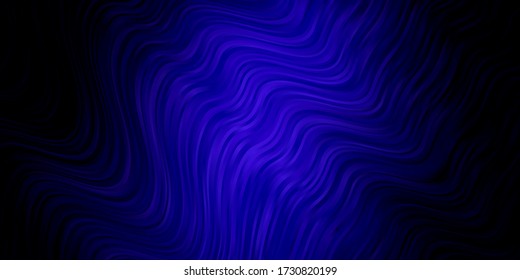 Textura vector púrpura oscura con curvas. Ilustración brillante con arcos circulares gradientes. Plantilla para el diseño de la interfaz de usuario.