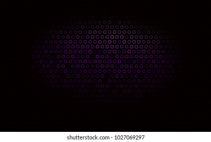 Dark Purple vector  texture with disks. Blurred bubbles on abstract background with colorful gradient. The pattern can be used for beautiful websites.