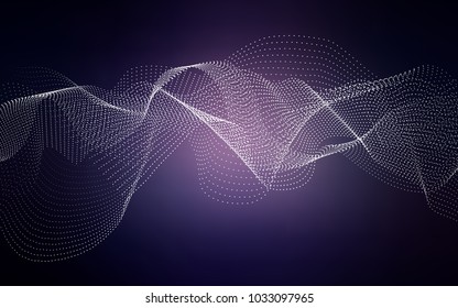 Dark Purple vector texture with disks. Blurred decorative design in abstract style with bubbles. Beautiful design for your business natural advert.