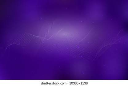 Dark Purple vector texture with disks. Blurred bubbles on abstract background with colorful gradient. New design for ad, poster, banner of your website.