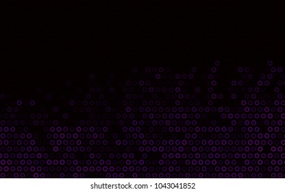 Dark Purple vector  texture with disks. Beautiful colored illustration with blurred circles in nature style. The pattern can be used for beautiful websites.