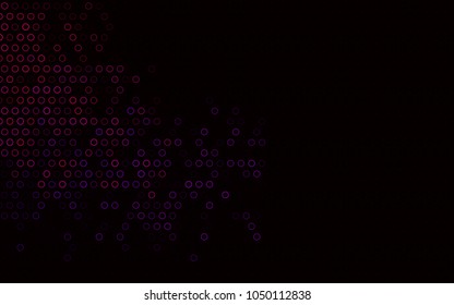 Dark Purple vector  texture with disks. Beautiful colored illustration with blurred circles in nature style. The pattern can be used for ads, leaflets of liquid.