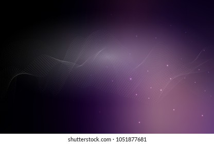 Dark Purple vector texture with disks. Illustration with set of shining colorful abstract circles. The pattern can be used for beautiful websites.