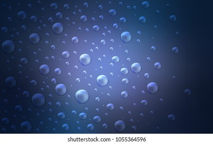 Dark Purple vector texture with disks. Abstract illustration with colored bubbles in nature style. The pattern can be used for ads, leaflets of liquid.