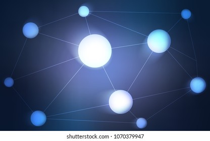 Dark Purple vector texture with disks, lines. Decorative design in abstract style with triangle structure. Pattern can be used as texture of wallpapers.