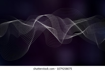 Dark Purple vector texture with disks. Illustration with set of shining colorful abstract circles. The pattern can be used for beautiful websites.