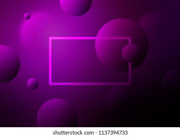Dark Purple vector texture with disks. Modern abstract illustration with colorful water drops. New design for ad, poster, banner of your website.