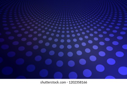 Dark Purple vector texture with disks. Illustration with set of shining colorful abstract circles. Beautiful design for your business advert.