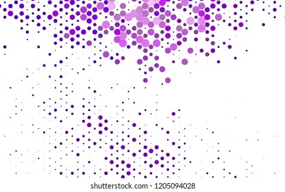 Dark Purple vector texture with disks. Colorful illustration with blurred circles in nature style. Pattern for beautiful websites.